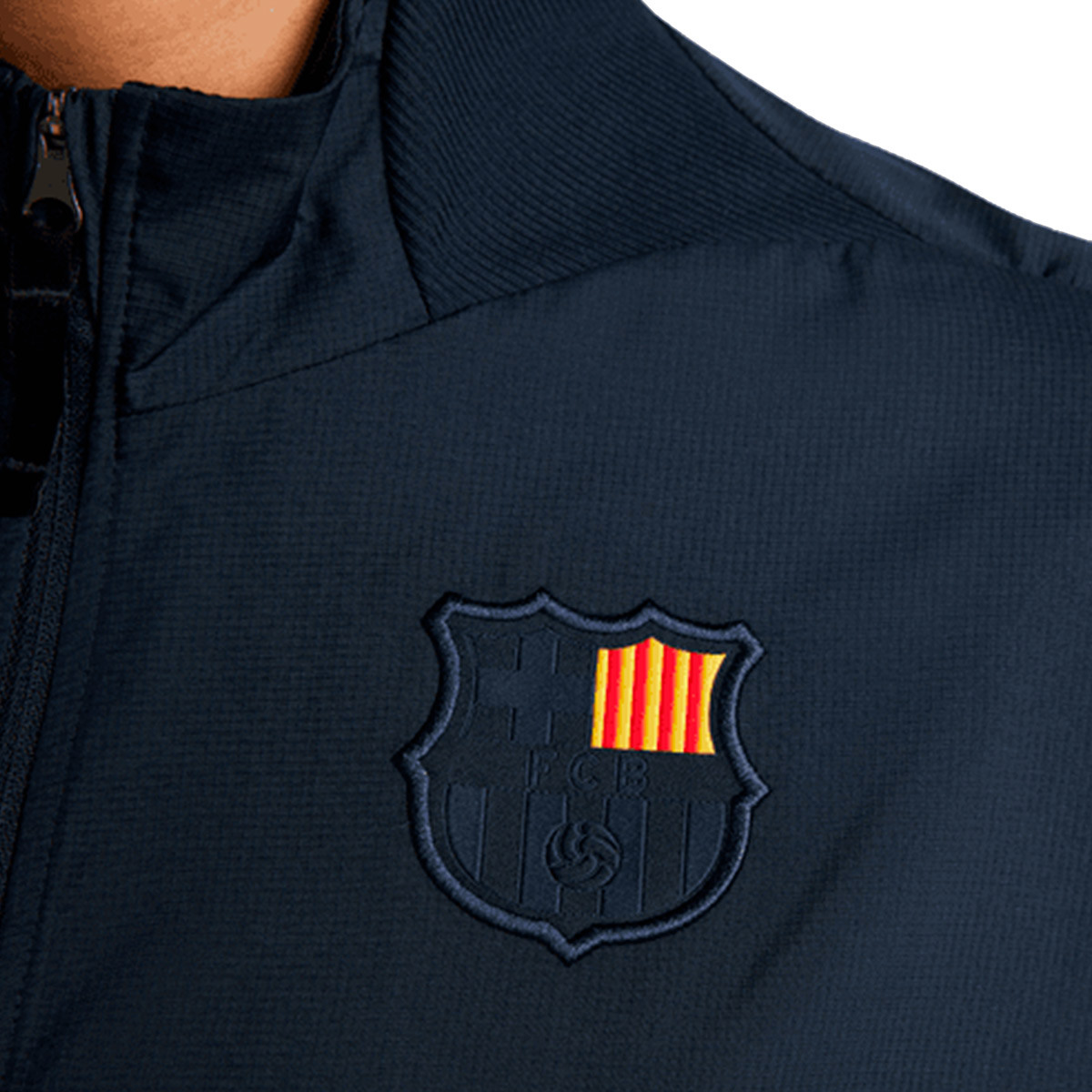 Jacke Nike Frauen FC Barcelona Pre Match 2022 2023 Dunkler Obsidian