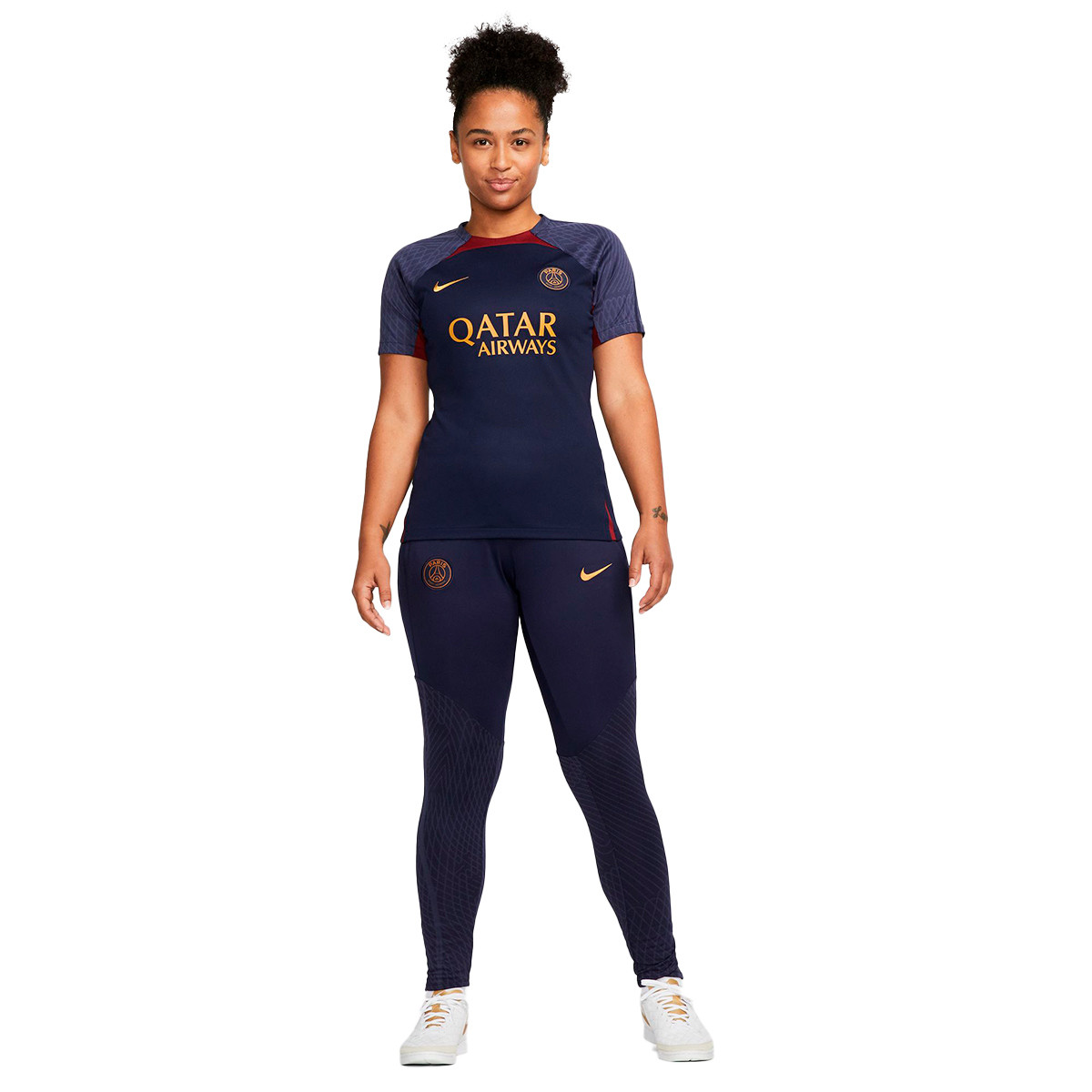 Camiseta Nike Paris Saint Germain FC Training 2023 2024 Mujer Blackened