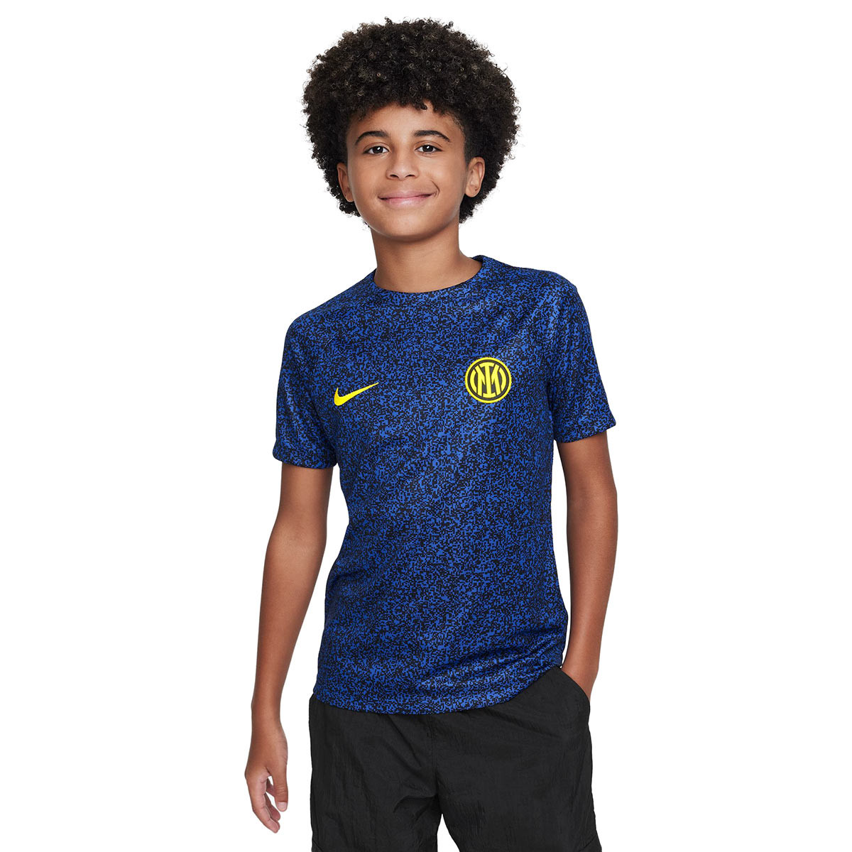 Camiseta Nike Inter Milan Pre Match 2023 2024 Niño Lyon Blue Black