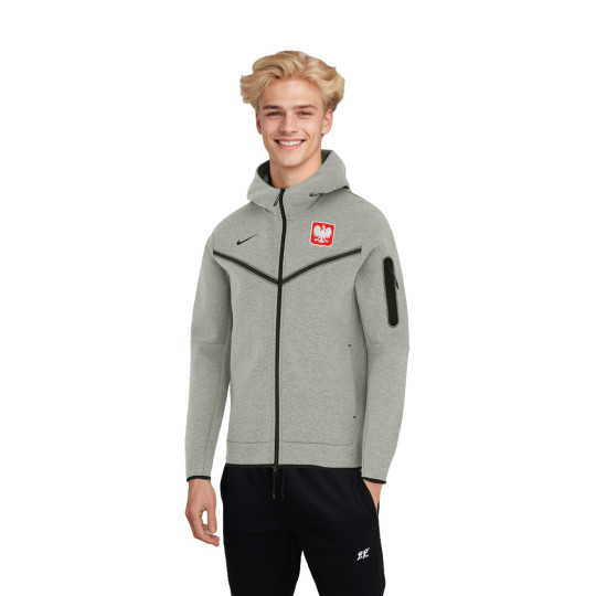 Chaqueta Nike Polonia Fanswear Eurocopa Dark Grey Heather Black