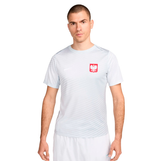 Camiseta Nike Polonia Training Eurocopa 2024 Wolf Grey Football Grey