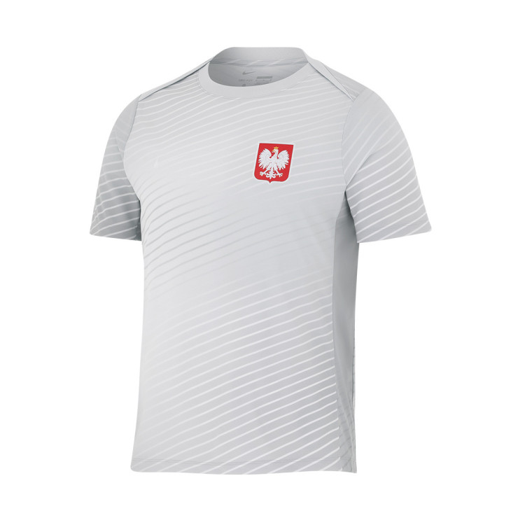 Camiseta Nike Polonia Training Eurocopa Wolf Grey Football Grey