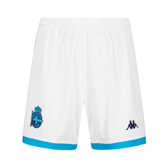 Short Kappa Deportivo La Coruña Tercera Equipación 2024 2025 Niño White