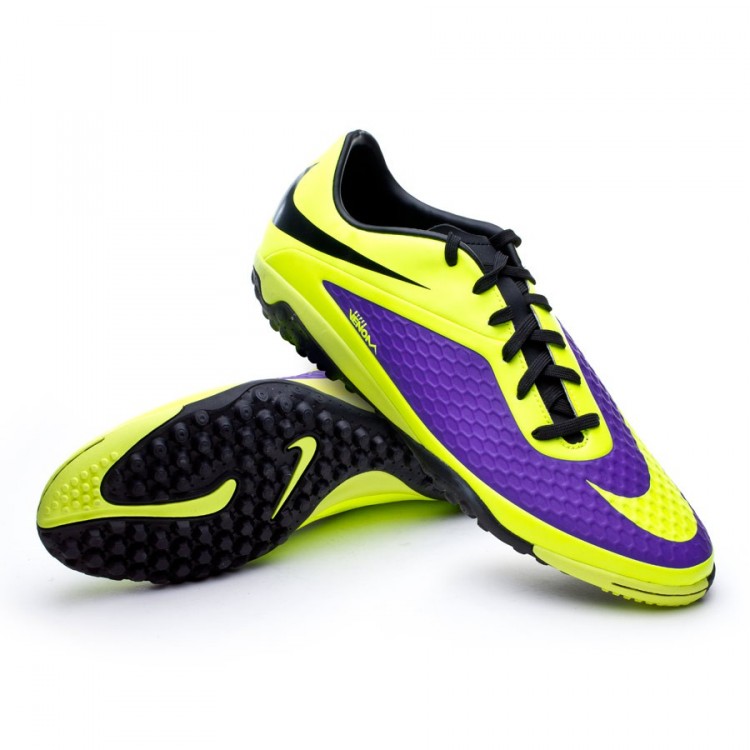 Football Boots Nike Hypervenom Phelon Turf Pure purple-Volt - Football  store Fútbol Emotion