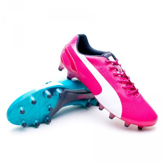 Football Boots Puma evoSPEED 1.2 Tricks FG Fuchsia-Blue - Football store  Fútbol Emotion