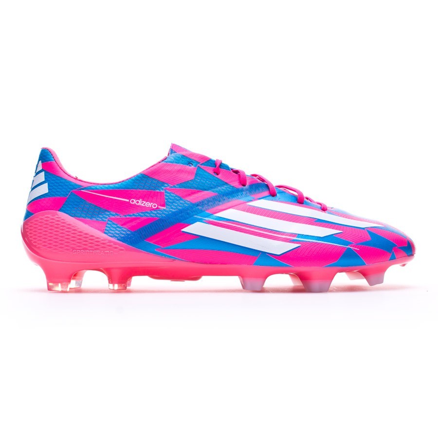 Bota de fútbol adidas adizero F50 TRX FG Solar pink-Blanca-Solar blue -  Tienda de fútbol Fútbol Emotion