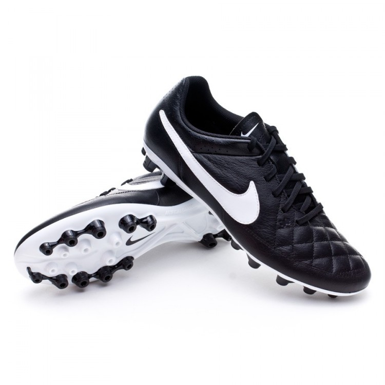 Bota de fútbol Nike Tiempo Genio Piel AG Negra-Blanca - Tienda de fútbol  Fútbol Emotion