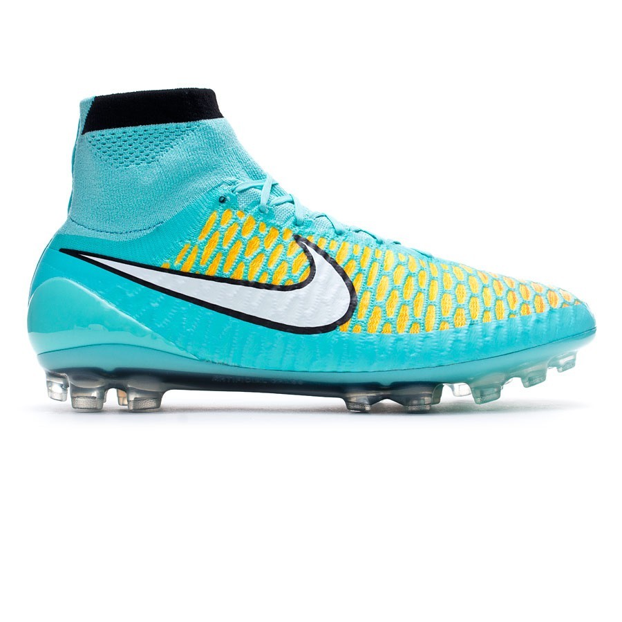 Football Boots Nike Magista Obra AG ACC Hyper turquoise-White-Laser orange  - Football store Fútbol Emotion