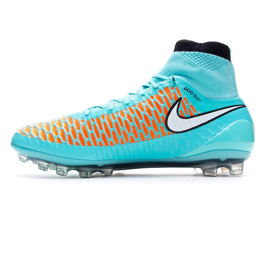 Football Boots Nike Magista Obra AG ACC Hyper turquoise-White-Laser orange  - Football store Fútbol Emotion