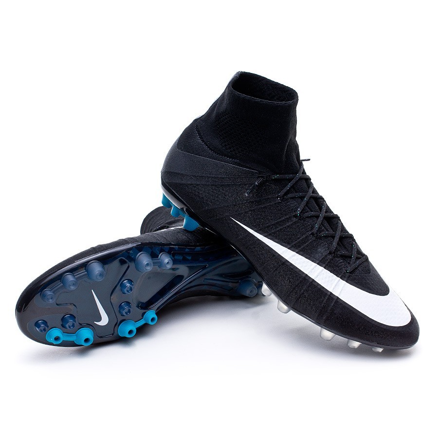 Football Boots Nike Mercurial Superfly AG ACC CR Black-White-Hyper  turquoise - Football store Fútbol Emotion
