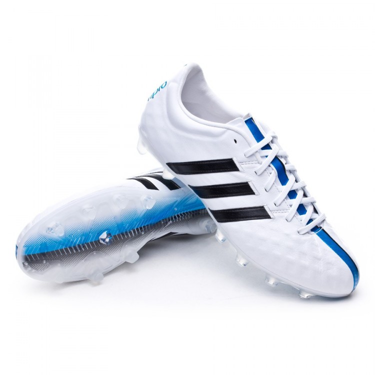 Scarpe adidas adipure 11Pro TRX FG White-Black-Solar blue - Negozio di  calcio Fútbol Emotion