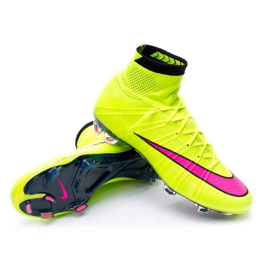 Football Boots Nike Mercurial Superfly FG ACC Volt-Hyper pink-Black -  Football store Fútbol Emotion