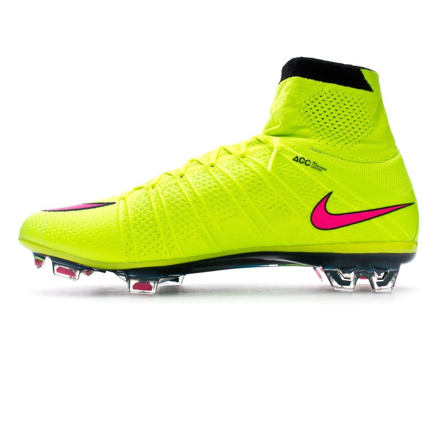 Zapatos de fútbol Nike Mercurial Superfly FG ACC Volt-Hyper pink-Black -  Tienda de fútbol Fútbol Emotion