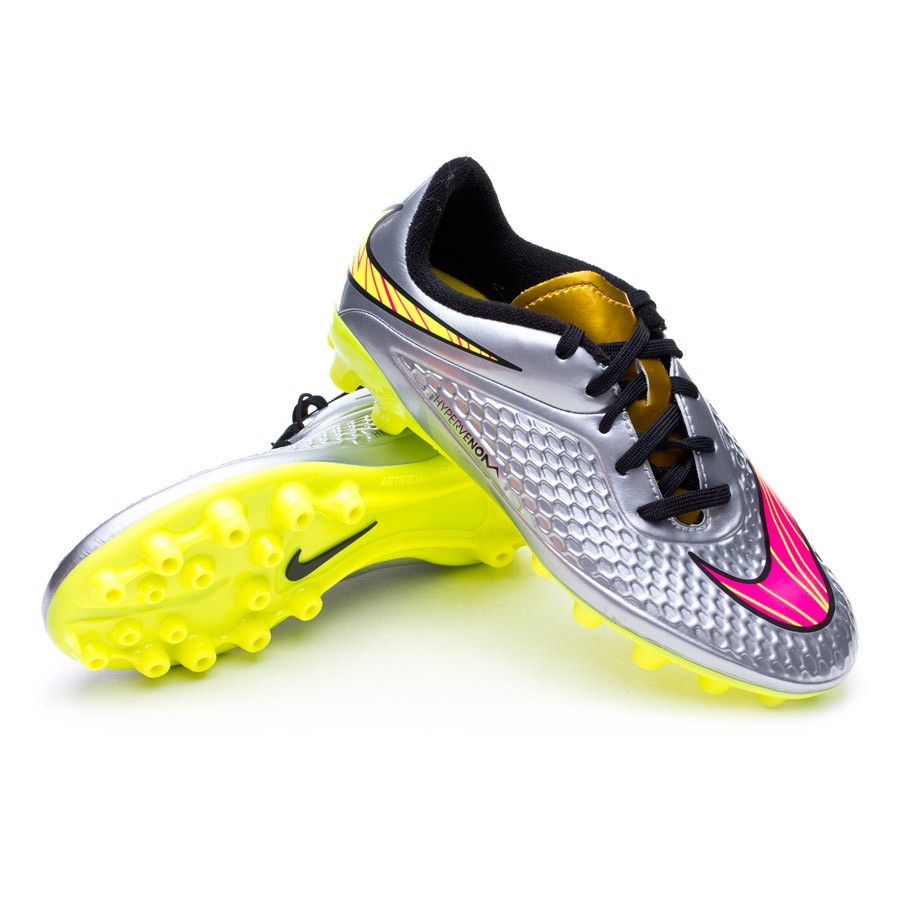 Football Boots Nike Jr Hypervenom Phelon Premium AG Chrome-Hyper  pink-Metallic gold - Football store Fútbol Emotion