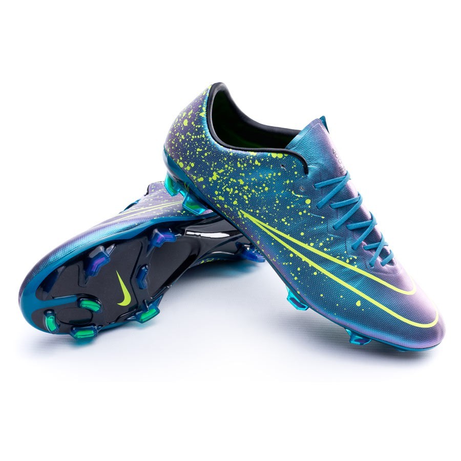 Football Boots Nike Mercurial Vapor X ACC FG Squadron blue-Volt-Black -  Football store Fútbol Emotion