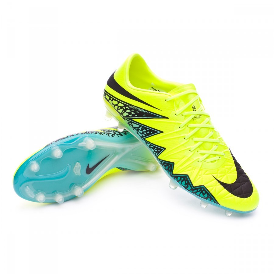 Football Boots Nike HyperVenom Phinish II ACC FG Volt-Hyper turquoise-Clear  jade - Football store Fútbol Emotion