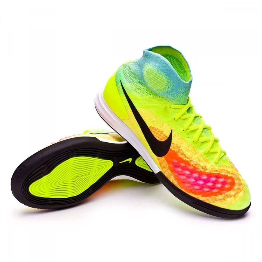 Futsal Boot Nike MagistaX Proximo II IC Volt-Black-Hyper turquoise-Total  orange - Football store Fútbol Emotion