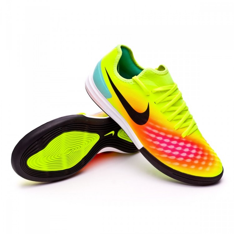 Zapatilla Nike MagistaX Finale II IC Volt-Black-Total orange-Pink blast -  Tienda de fútbol Fútbol Emotion