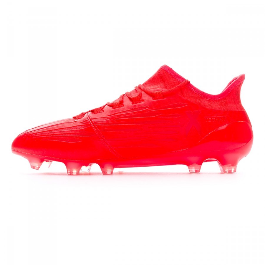 Bota de fútbol adidas X 16.1 FG Solar red-Silver metallic - Tienda 