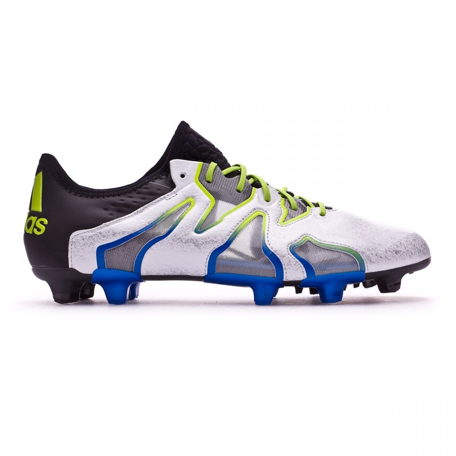 Football Boots adidas X 15+ SL FG/AG Black-White-Solar slime 