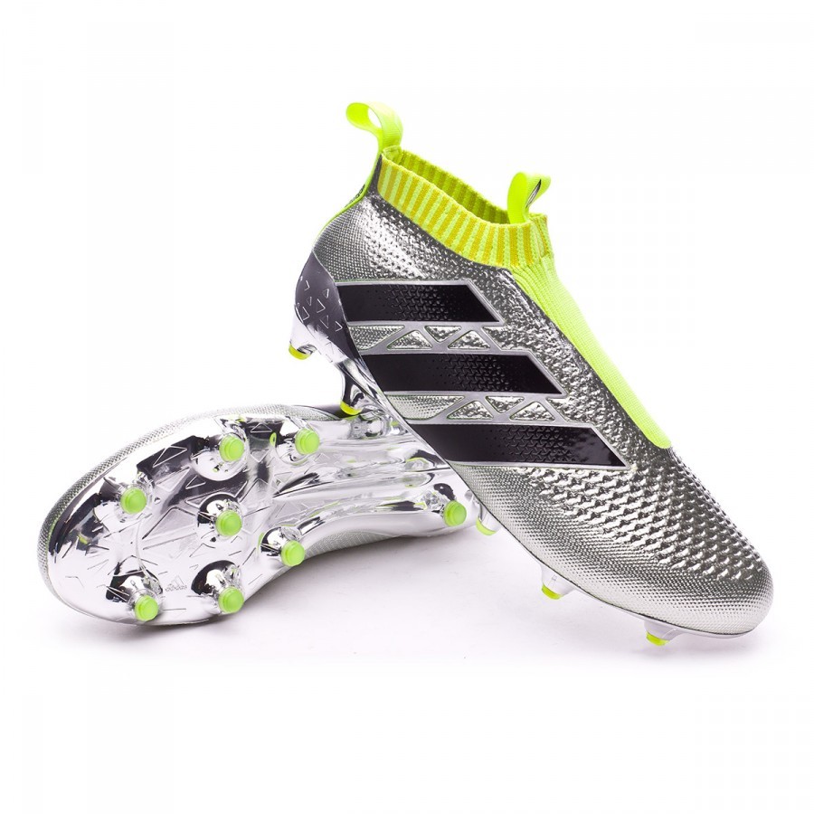 Football Boots adidas Ace 16+ Purecontrol Silver metallic-Black 