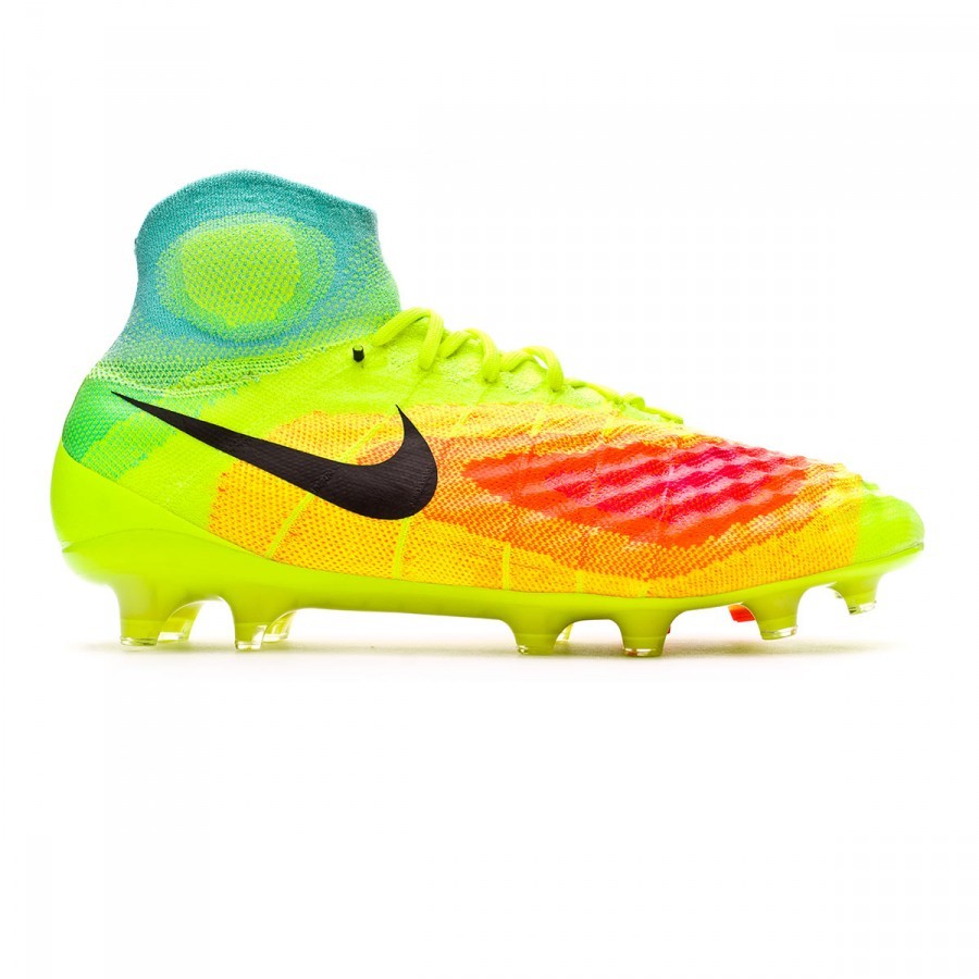 Football Boots Nike Magista Obra II ACC FG Volt-Black-Total orange-Pink  blast - Football store Fútbol Emotion