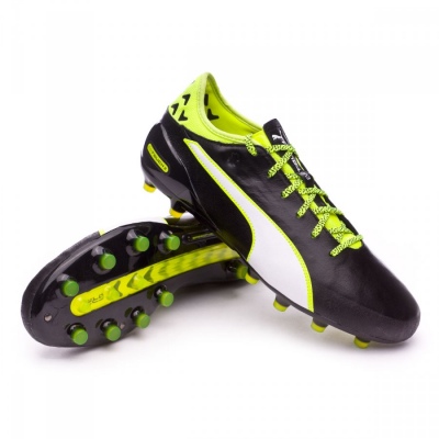 Football Boots Puma EvoTouch 2 AG Black-White-Safety yellow - Football  store Fútbol Emotion