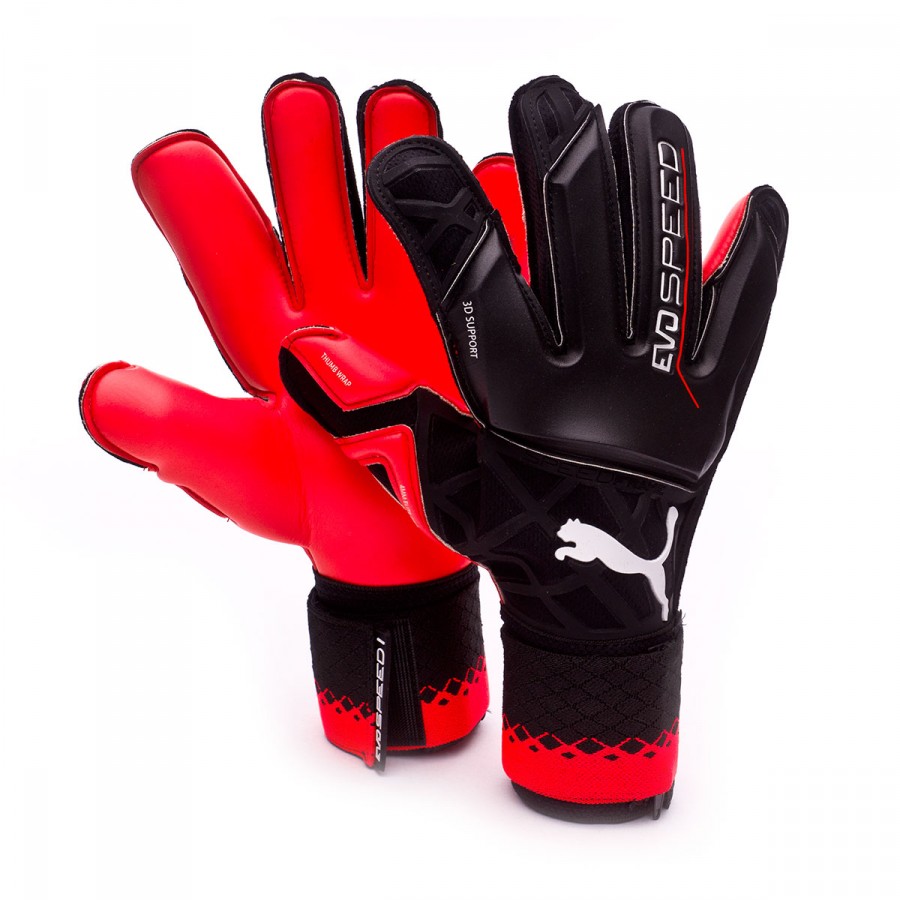Glove Puma EvoSpeed 1.5 Black-Red blast - Football store Fútbol 