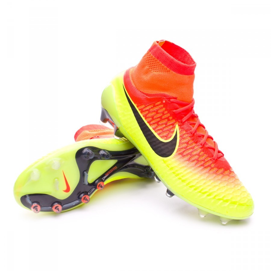 Football Boots Nike Magista Obra ACC FG Total Crimson-Black-Volt-Bright  citrus - Football store Fútbol Emotion