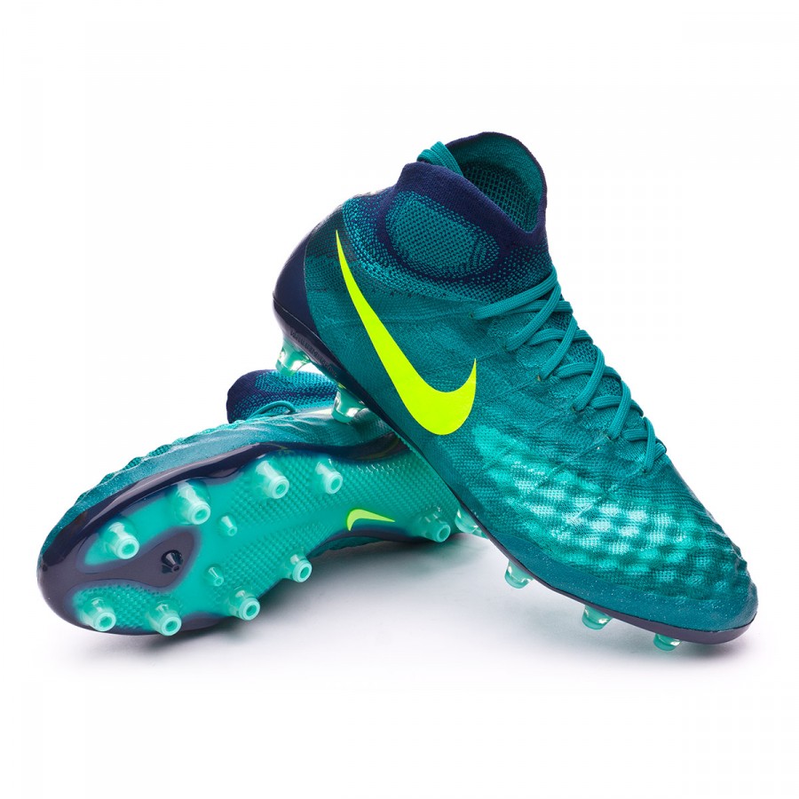 Football Boots Nike Magista Obra II ACC AG-Pro Rio teal-Volt-Obsidian-Clear  jade - Football store Fútbol Emotion
