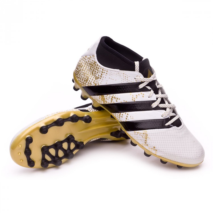 Bota Ace 16.3 Primemesh AG White-Core black-Gold metallic - ADS80582