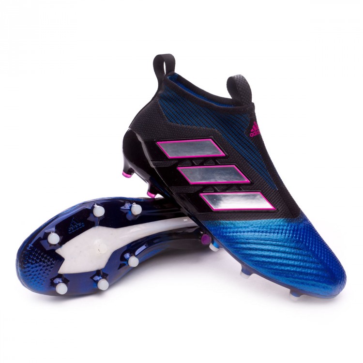 Bota de fútbol adidas Ace 17+ Purecontrol FG Core black-White-Blue 