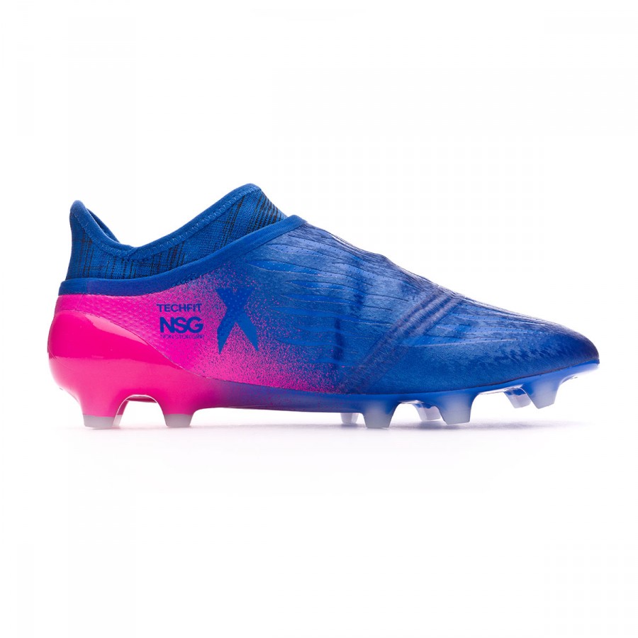 Bota de fútbol adidas X 16+ Purechaos FG Blue-White-Shock pink 