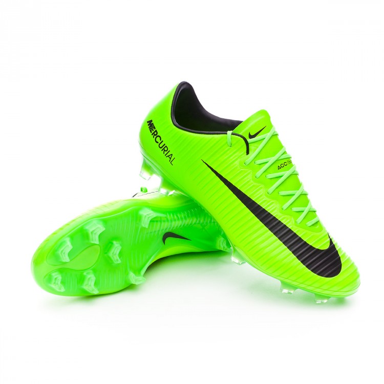 Football Boots Nike Mercurial Vapor XI ACC FG Electric green-Black-Flash  lime-White - Football store Fútbol Emotion