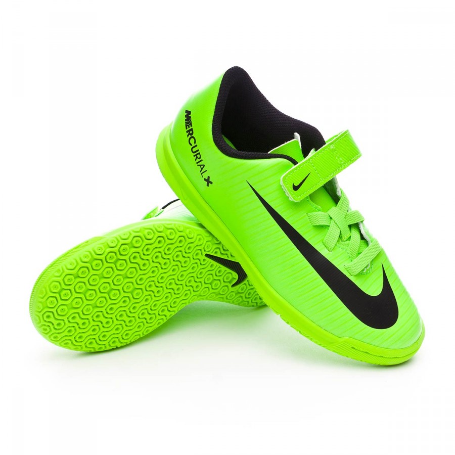 Zapatilla Nike MercurialX Vortex III v. IC Niño Electric green-Black-Flash  lime-White - Tienda de fútbol Fútbol Emotion