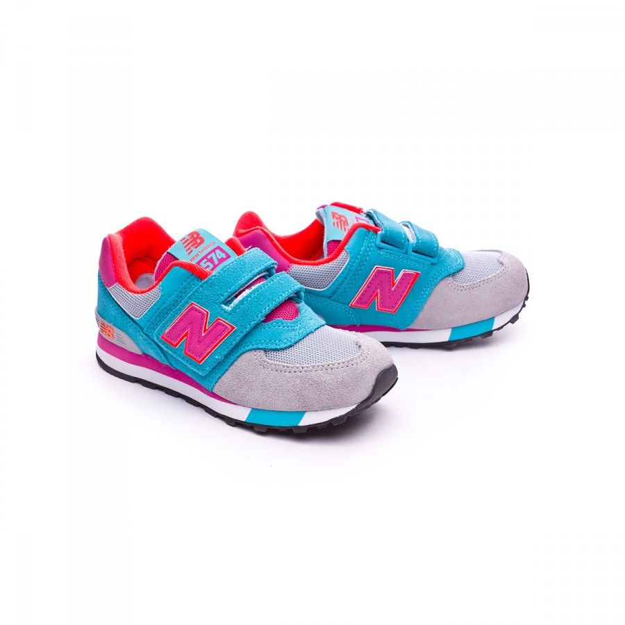 new balance grey pink blue