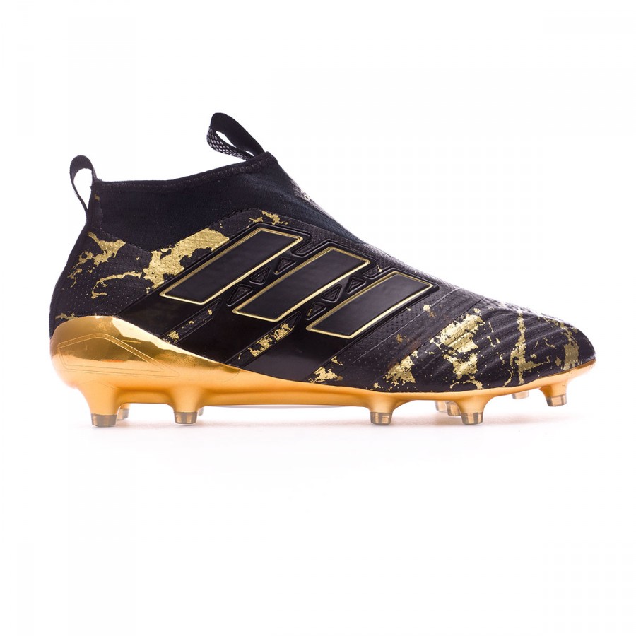 Football Boots adidas Ace 17+ Purecontrol FG Pogba Core black-Matte gold -  Football store Fútbol Emotion