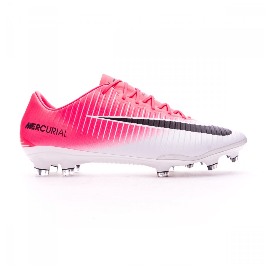 white and pink mercurials
