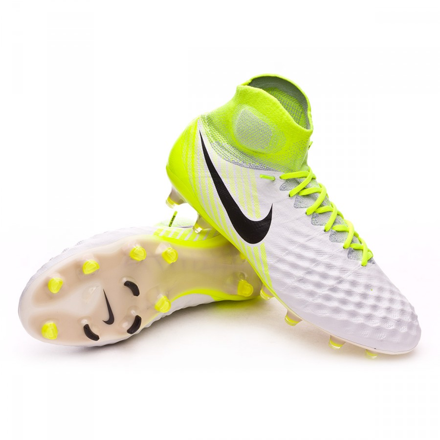 Football Boots Nike Magista Obra II ACC FG White-Volt-Pure platinum -  Football store Fútbol Emotion