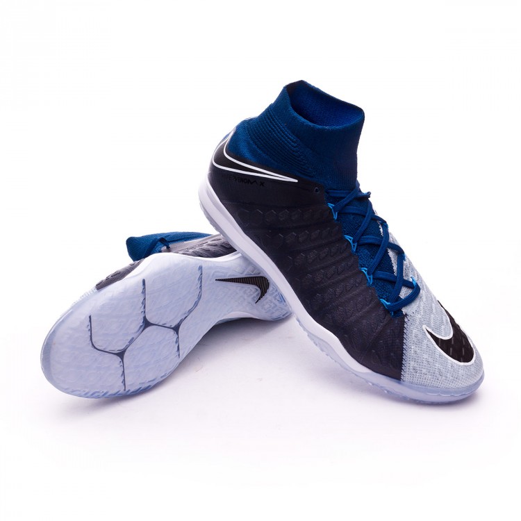 Futsal Boot Nike HypervenomX Proximo II DF IC Brave blue-Photo blue-Blue  tint - Football store Fútbol Emotion