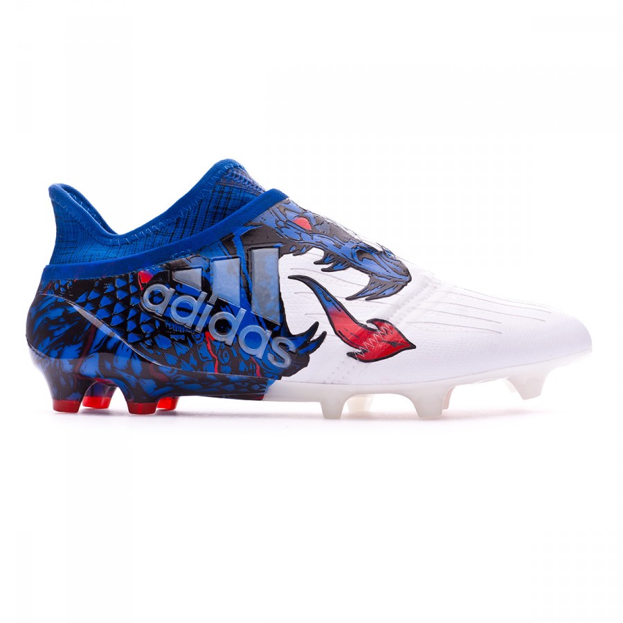Football Boots adidas X 16+ Purechaos UCL Dragon FG White-Red-Blue -  Football store Fútbol Emotion