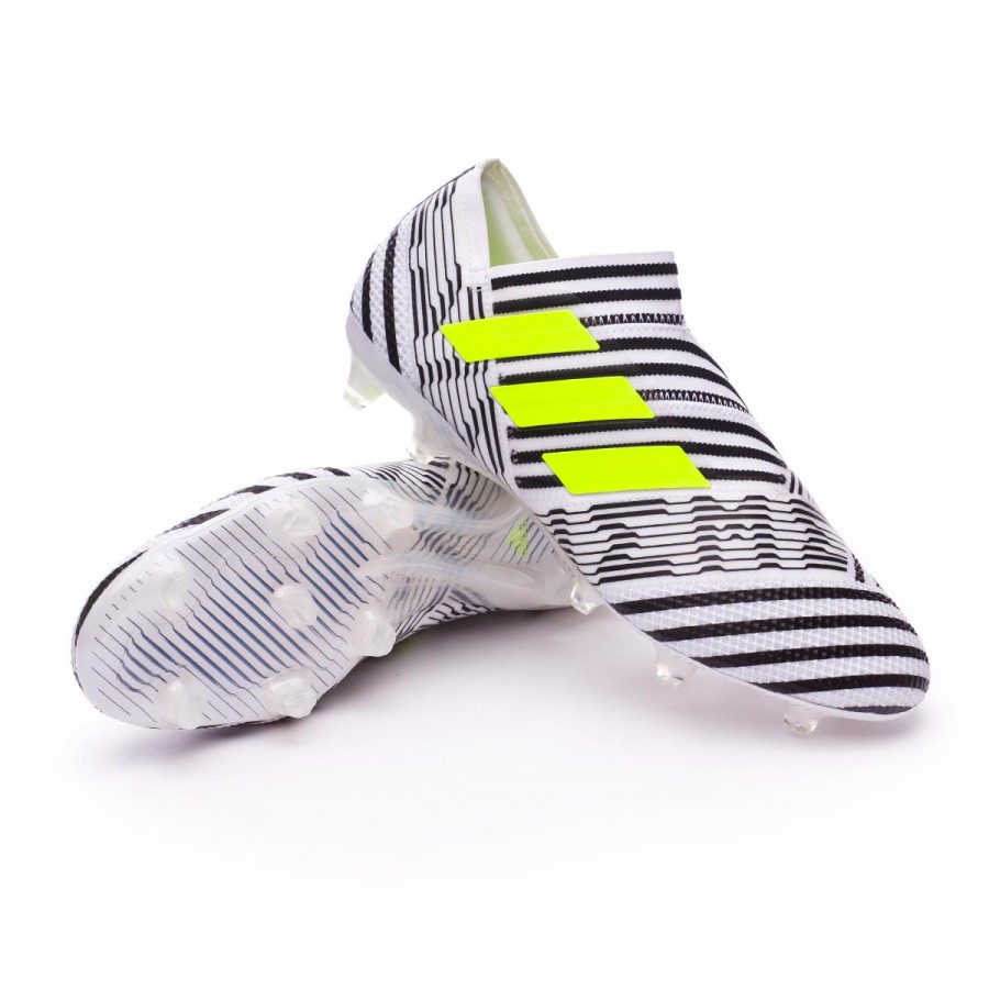 Scarpe adidas Nemeziz 17+ 360 Agility FG White-Solar yellow-Core black -  Negozio di calcio Fútbol Emotion