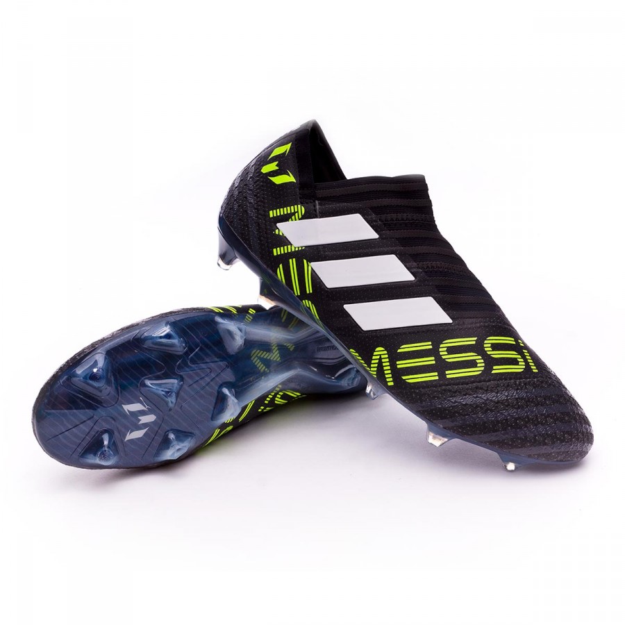 Zapatos de fútbol adidas Nemeziz Messi 17+ 360 Agility FG Core  black-White-Solar yellow - Tienda de fútbol Fútbol Emotion