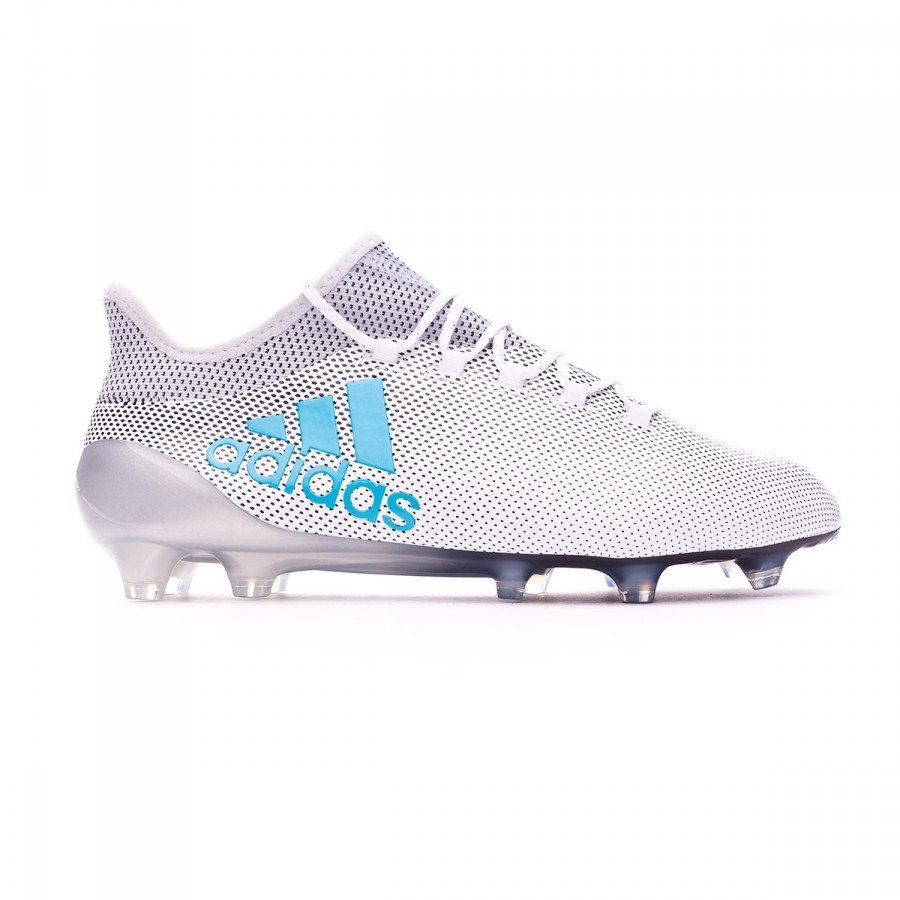 Football Boots adidas X 17.1 FG White-Energy blue-Clear grey - Football  store Fútbol Emotion