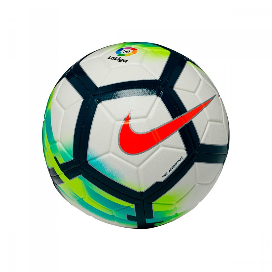 Ball Nike La Liga 2017-2018 Strike Football White-Turquoise-Seaweed-Total  orange - Football store Fútbol Emotion