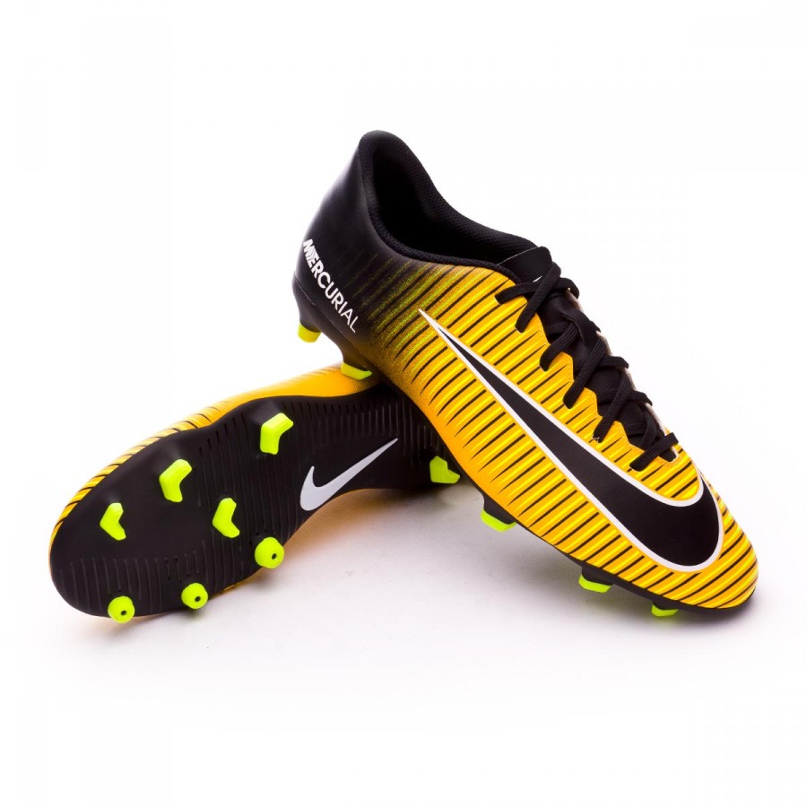 Football Boots Nike Mercurial Vortex III FG Laser orange-Black-White-Volt -  Football store Fútbol Emotion