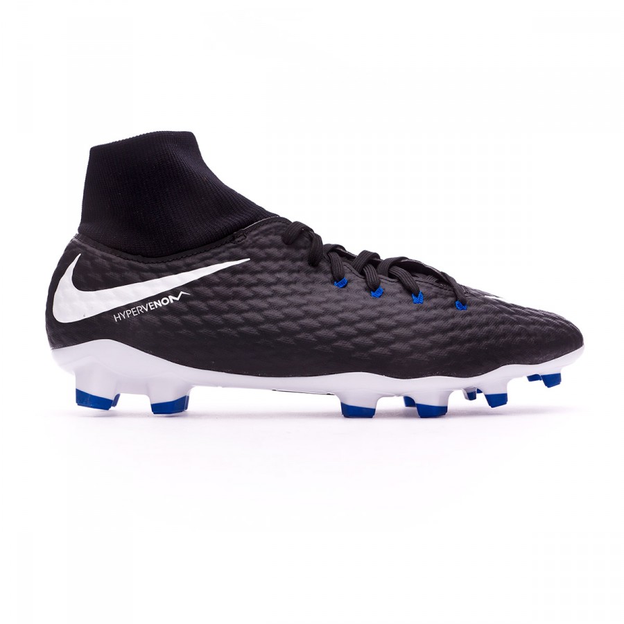 Football Boots Nike Hypervenom Phelon III DF FG Black-White - Football  store Fútbol Emotion