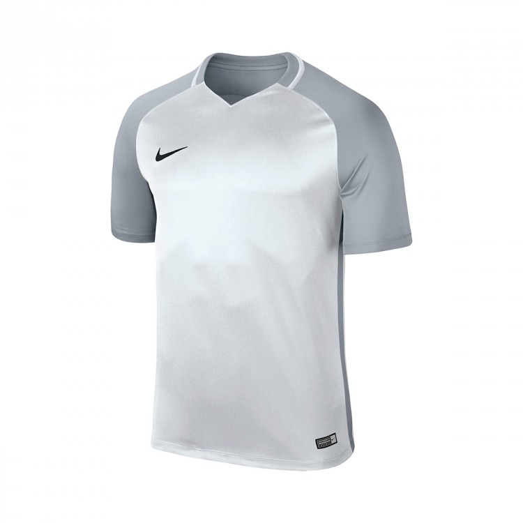 Camiseta Nike Trophy III m/c White-Wolf grey - Tienda de fútbol 
