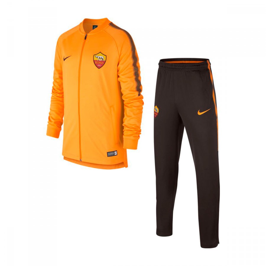 Chándal Nike AS Roma Squad 2017-2018 Niño Vivid orange-Velvet brown -  Tienda de Fútbol. Leaked soccer
