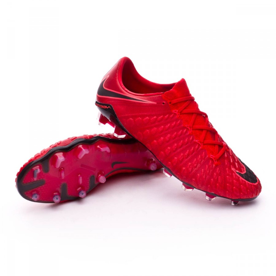 red hypervenom cleats